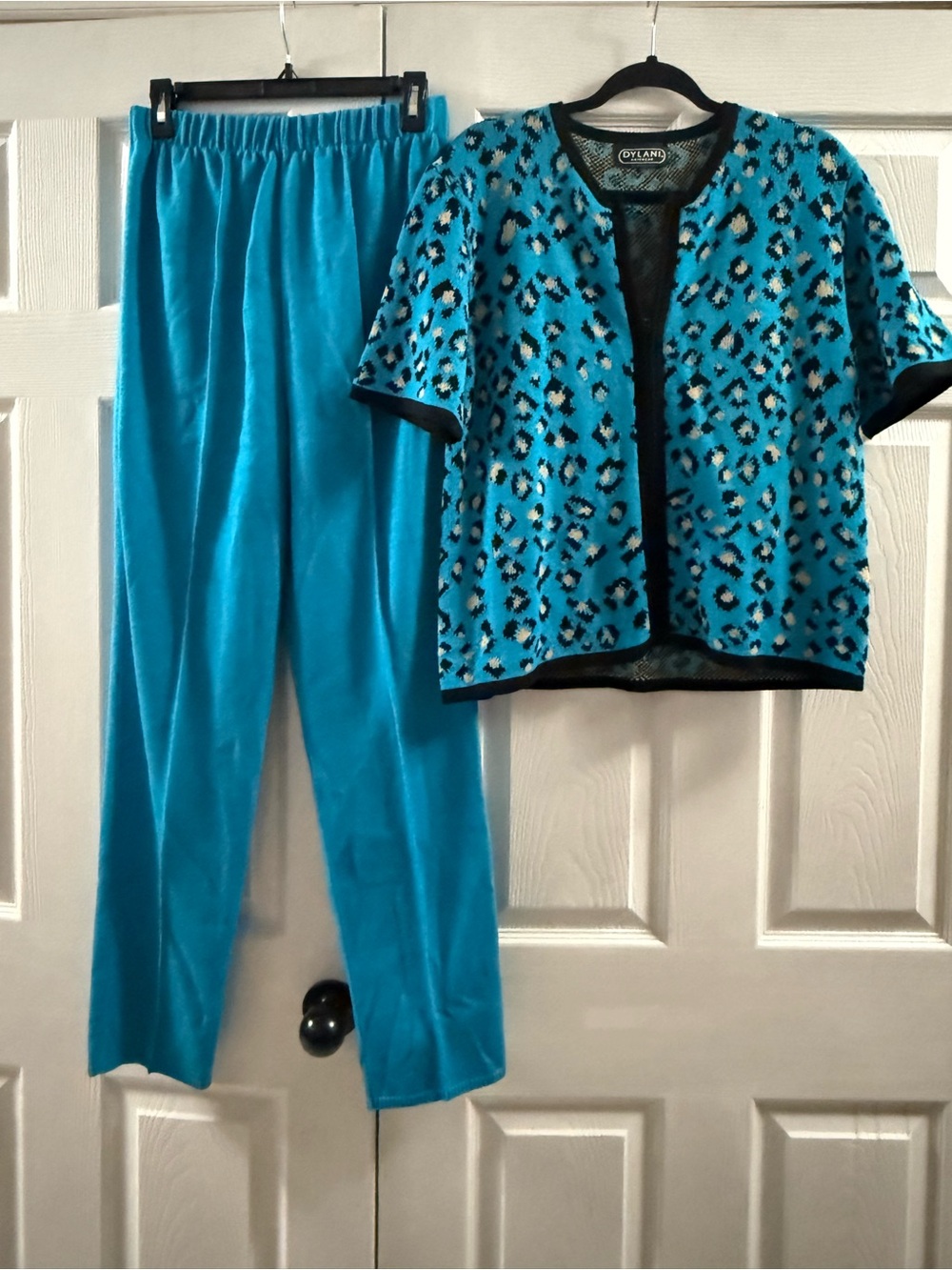 Vintage Dylani Knit Zip down Cardigan And Pant Set